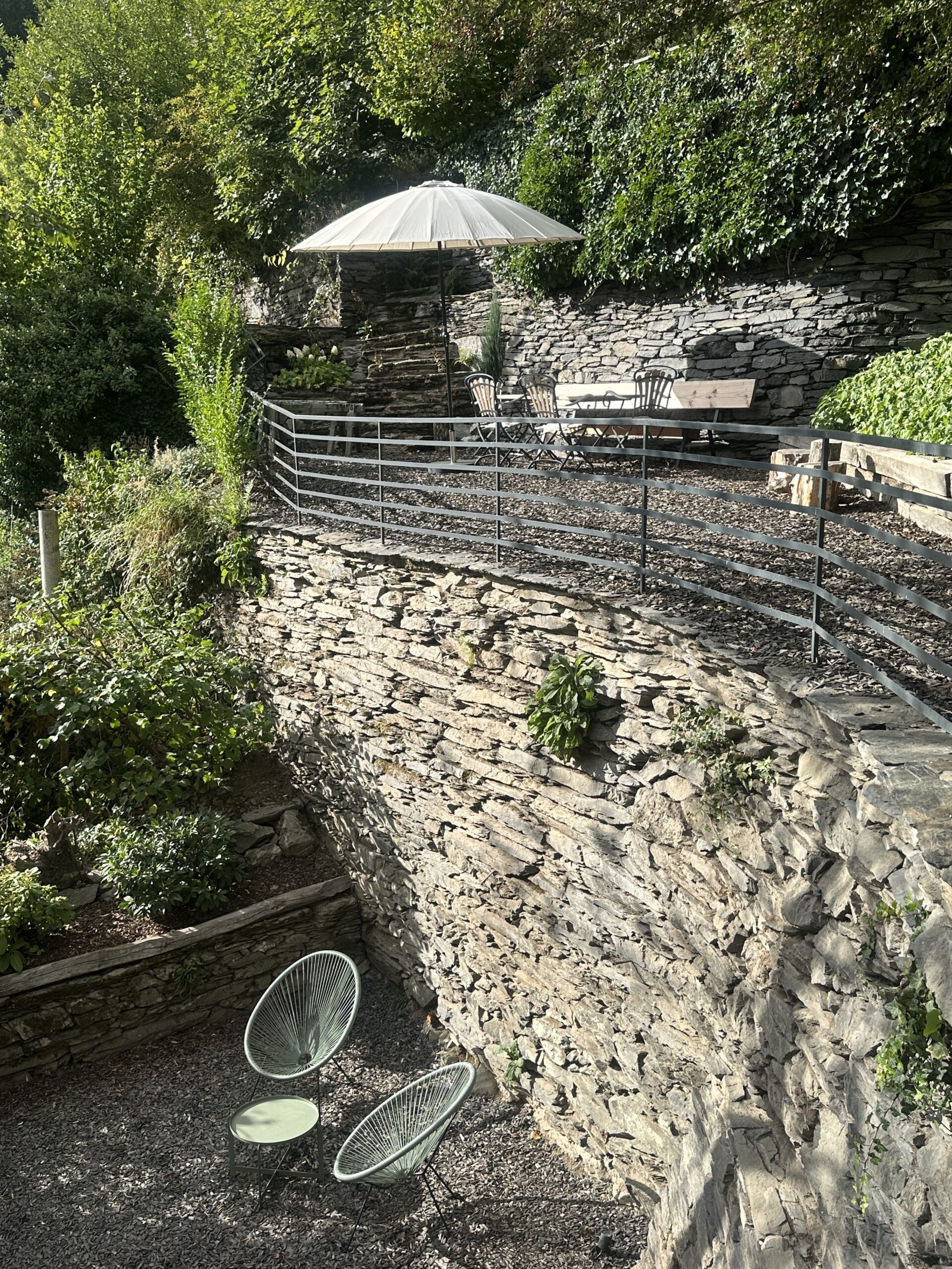 Gartenbereich der Villa Seinerzeit